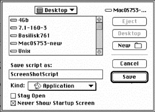 Save dialog for Applescript script
