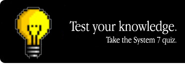 light bulb with text about system 7 today quiz
